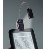 Pripínacia lampička na knihu Bookchair E-Booklight Čierna