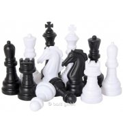 Záhradný šach s rozmernou hracou plochou 1,6 m