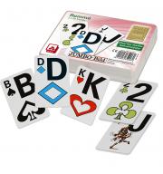 Hracie karty s veľkými symbolmi Jumbo (110 kariet)