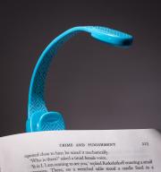 Pripínacia lampička na knihu Flexilight Xtra Blue Geometric