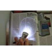 Čítacia lupa ručná bezrámečková s LED osvetlením