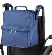 Batoh na vozík alebo chodítko s vreckami modrý