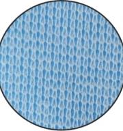Podbradník na suchý zips PVC / PE Modrý