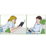 Vankúšik pre pohodlie pri čítaní ergonomický